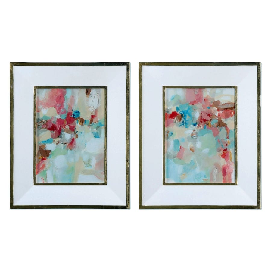 Uttermost A Touch of Blush and Rosewood Fences Wall Art - Thumbnail 2