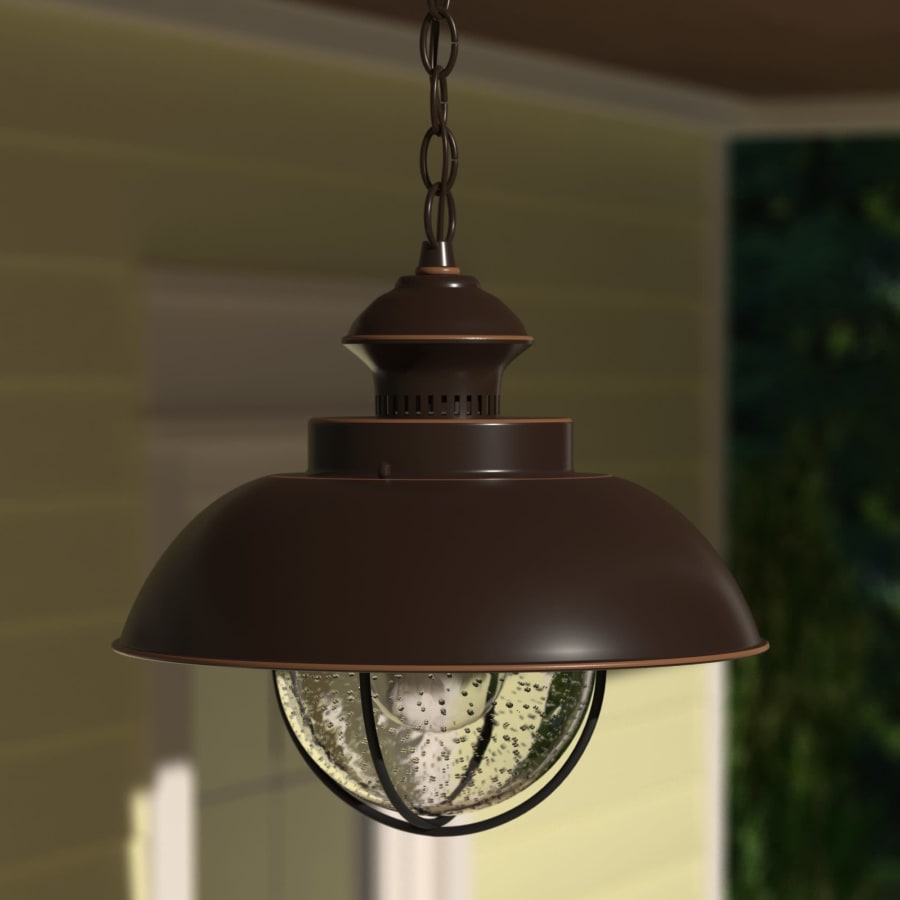 Vaxcel Lighting OD21506BBZ Harwich 1 Light Outdoor Pendant