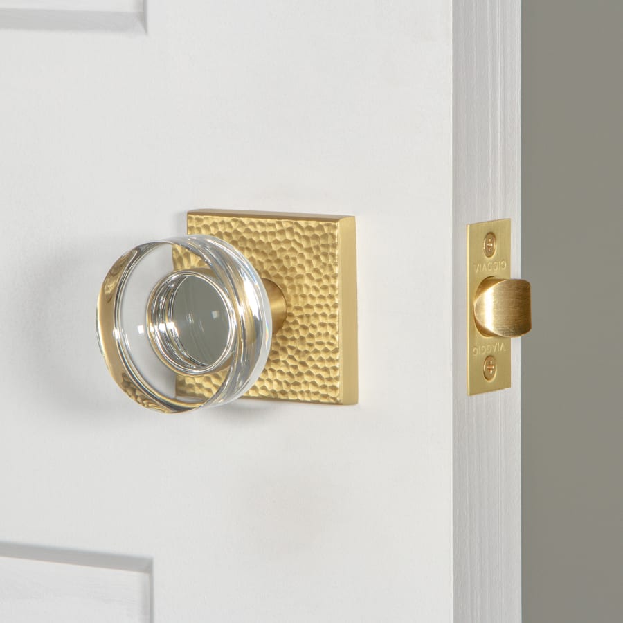 Viaggio 622467 Quadrato Hammered Solid Brass Privacy Door Viaggio 622467 Quadrato Hammered Solid Brass Privacy Door