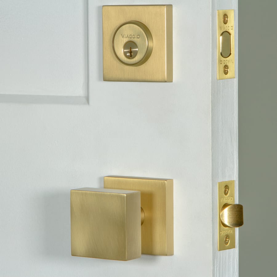 Viaggio 628970 Quadrato Solid Brass Single Cylinder Keyed