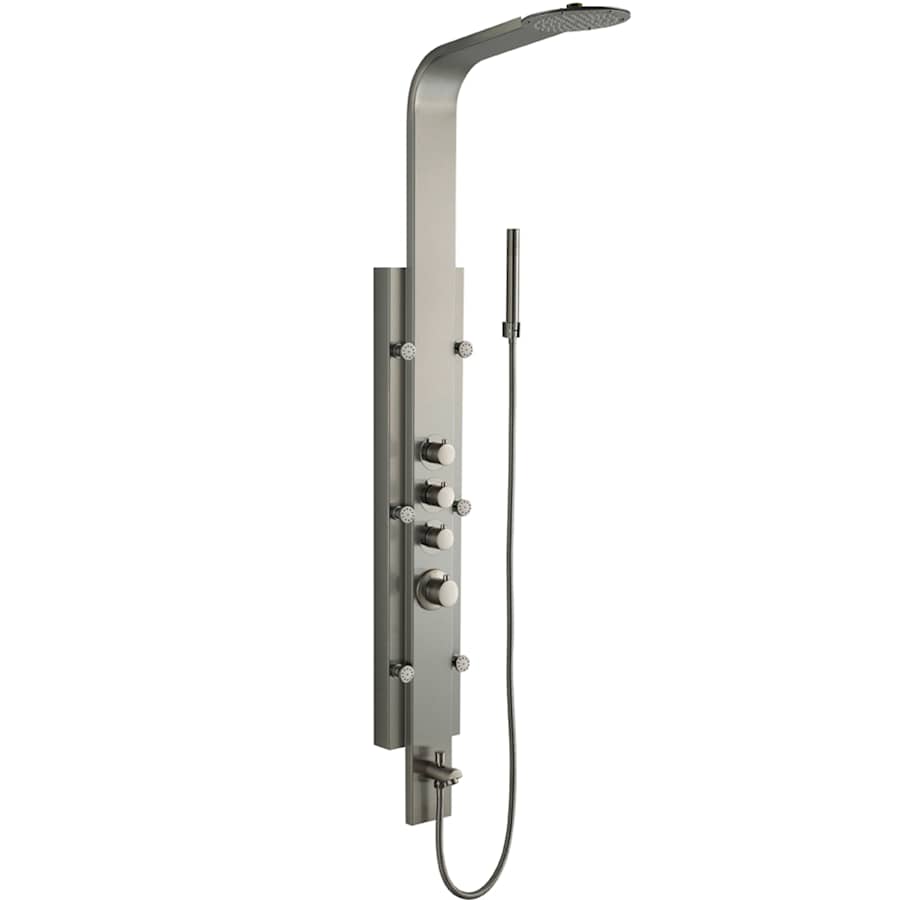 VIGO Mateo Stainless Steel 6-Spray Shower Panel System (Valve Included)