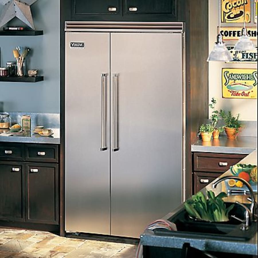 Viking refrigerator and freezer top