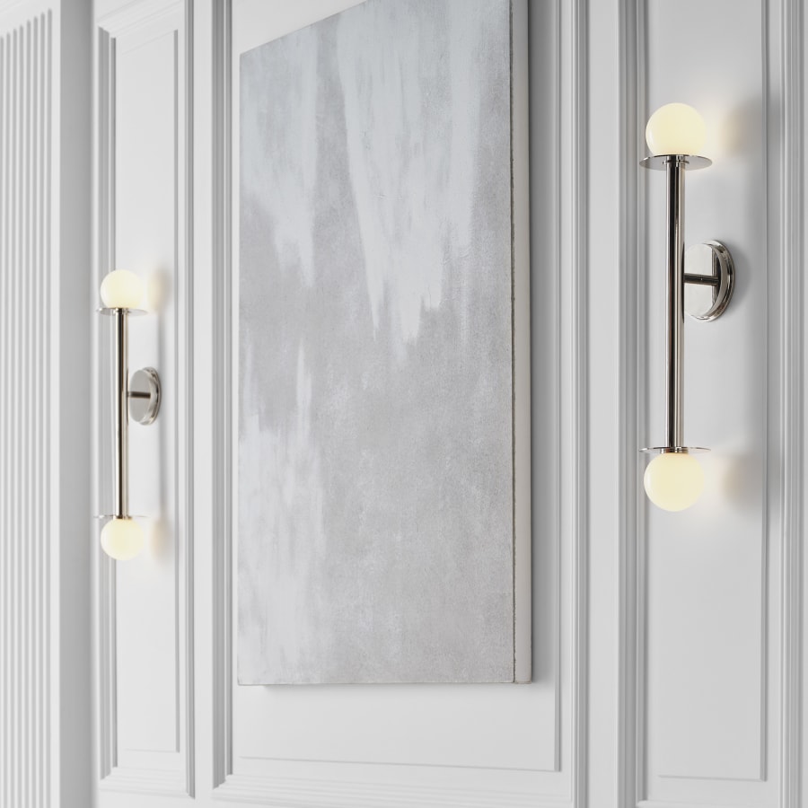 Visual Comfort KWL1012BBS Nodes 2 Light 24 Tall Bathroom Build