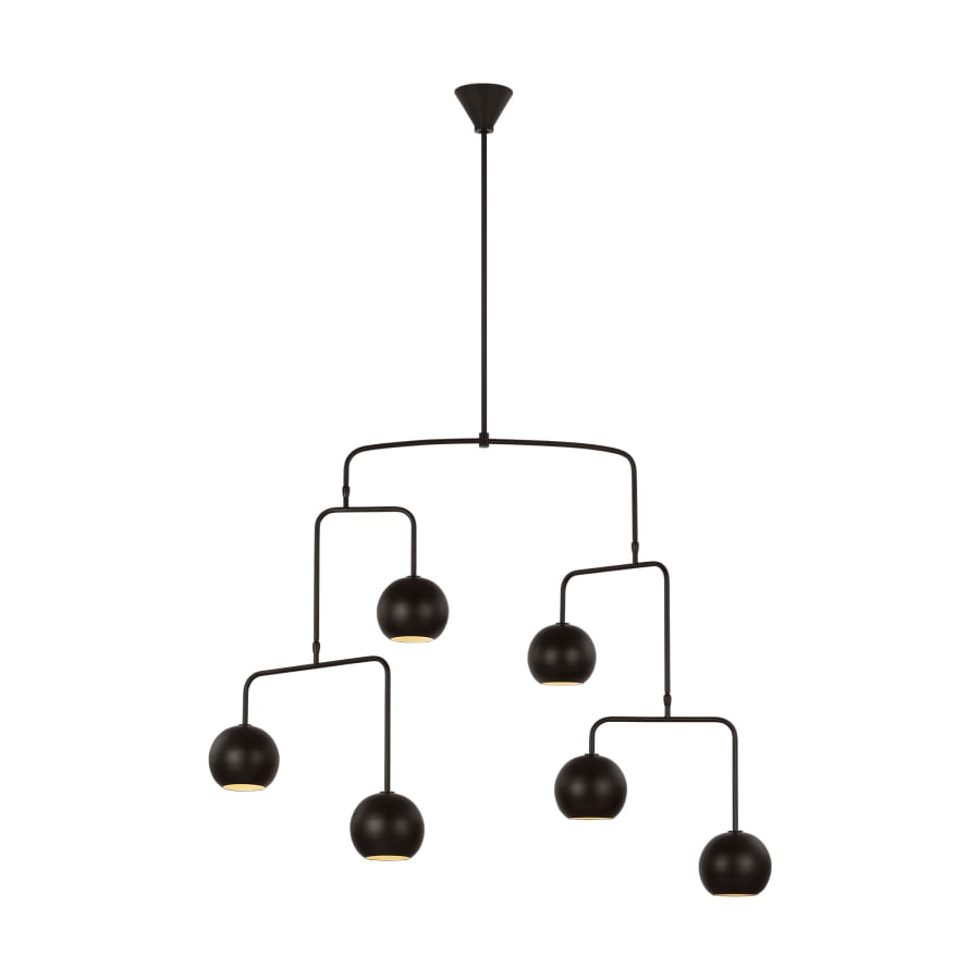 Visual Comfort Chaumont 6 Light Abstract Linear Chandelier - Thumbnail 2