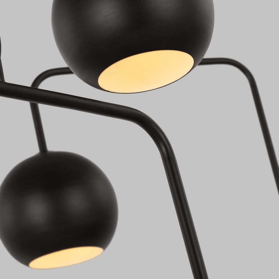 Visual Comfort Chaumont 6 Light Abstract Linear Chandelier - Thumbnail 4