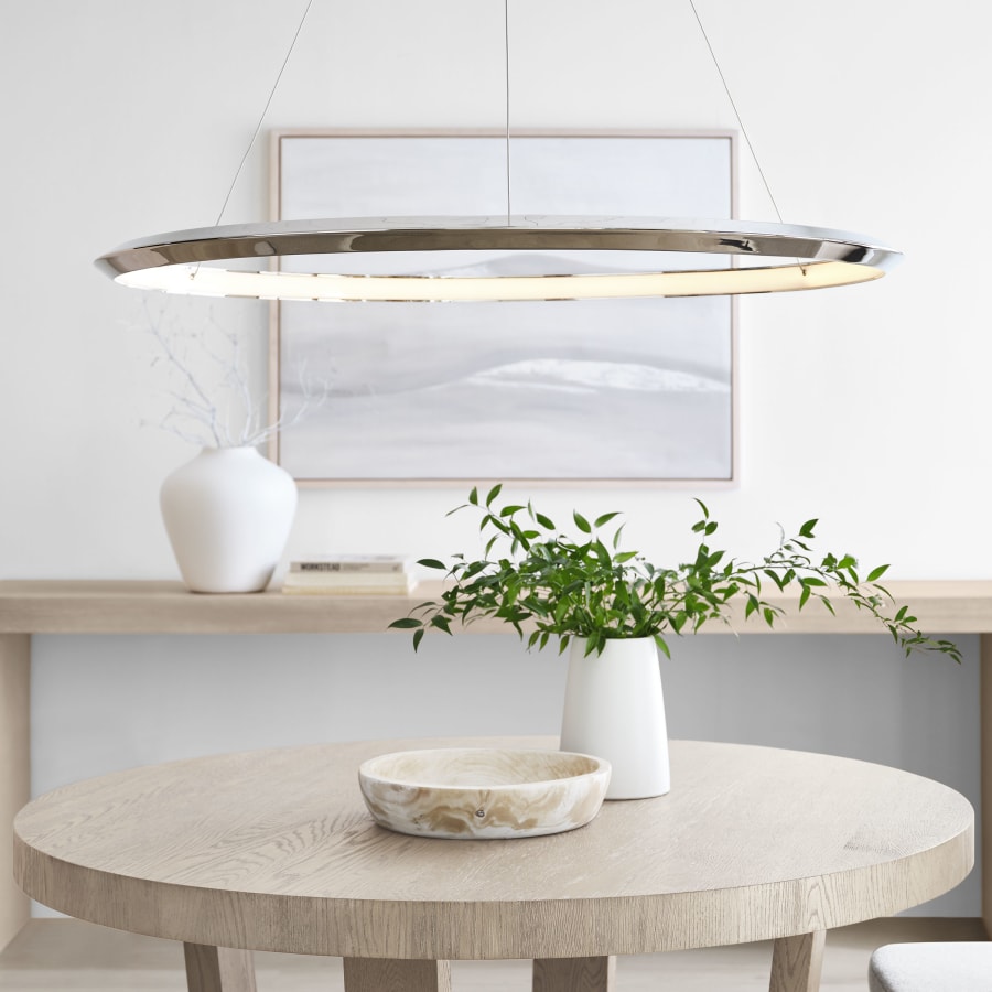 West elm led hoop chandelier discount