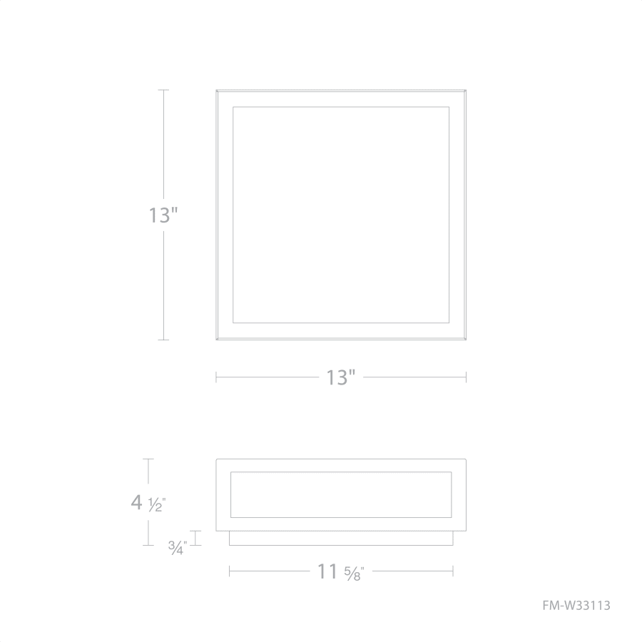 WAC Lighting Hawthorne Flush Mount Ceiling Fixture - Thumbnail 3