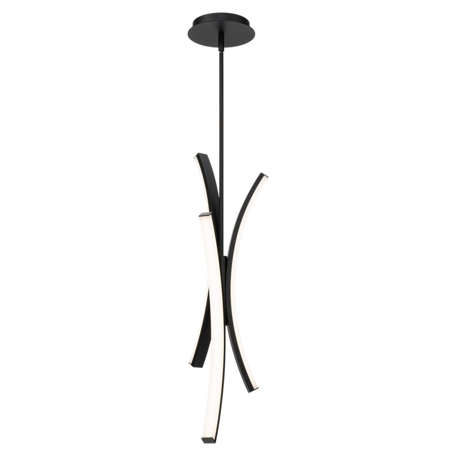 WAC Lighting Tusk 3 Light 8" Wide LED Mini Pendant - 3000K Black
