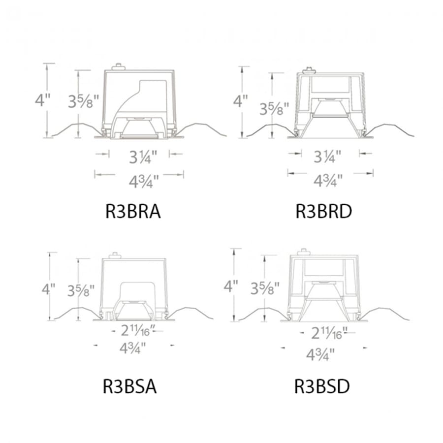 WAC Lighting-R3BRD-F9-Line Drawing