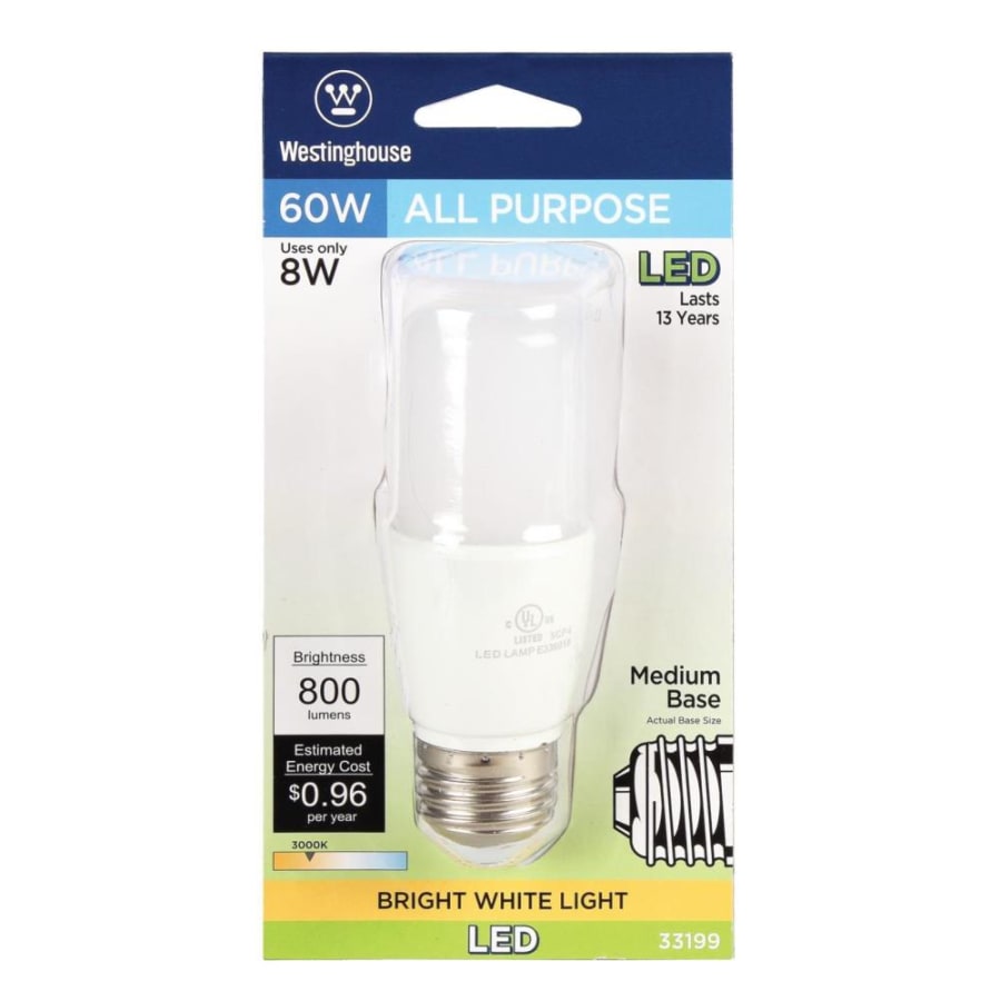 Westinghouse 15W T4 Clear Light Bulbs – E12 Candelabra Base, 120V, 100 Lumen, Pack Of 10 - View #3