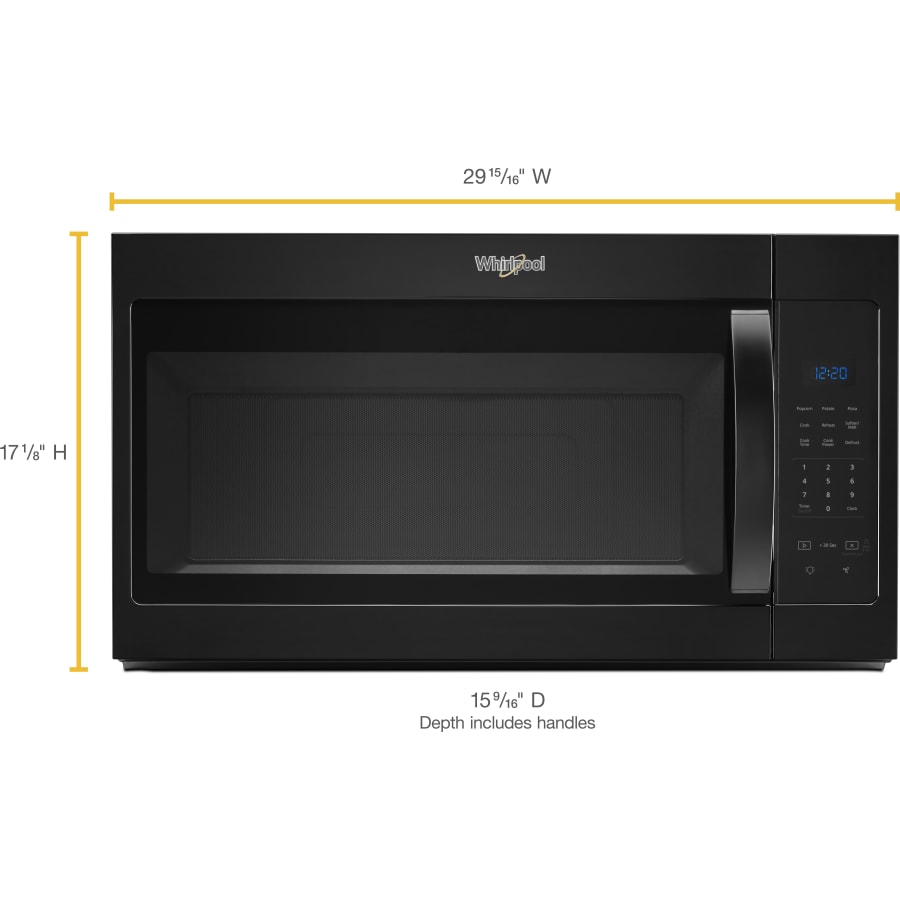 Whirlpool 1.7 cu ft over the range microwave wmh31017h hot sale