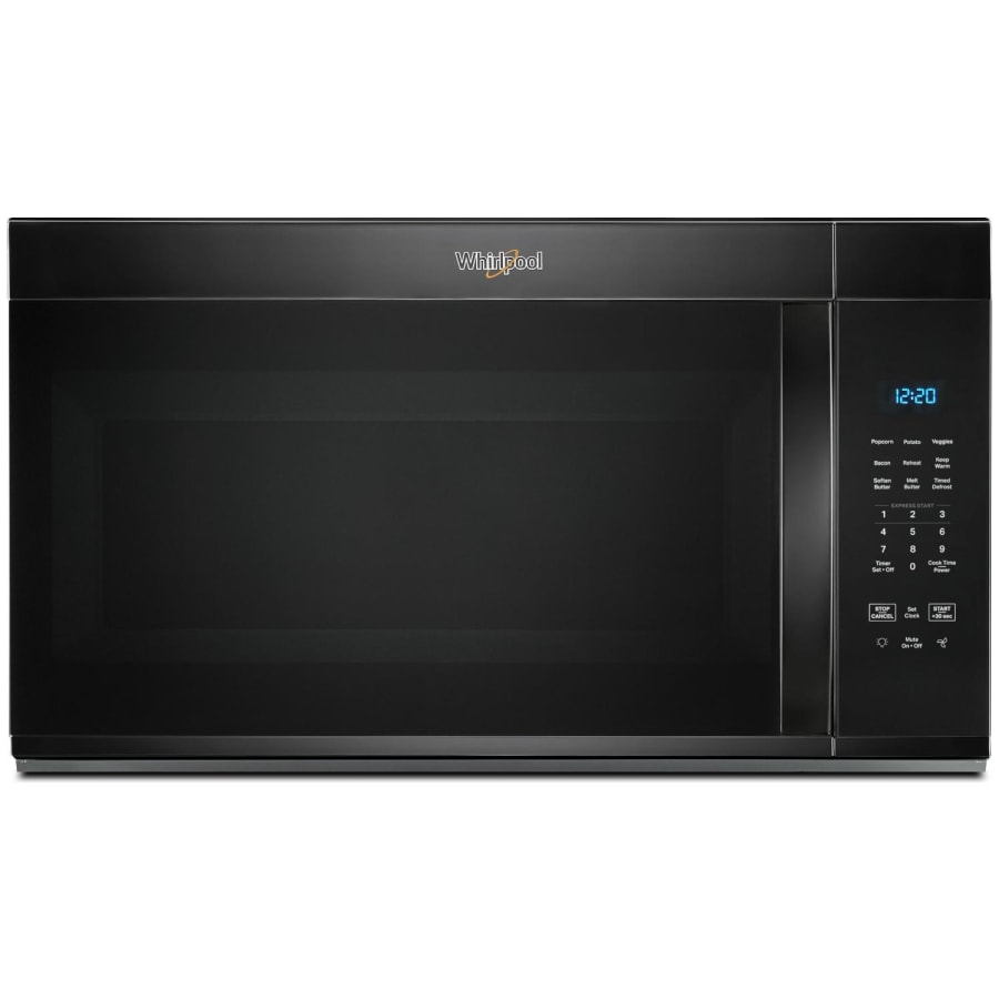 Whirlpool 30 Inch Wide 1.7 Cu. Ft. 1000 Watt Over the Range Microwave with Express Cooking Buttons Black