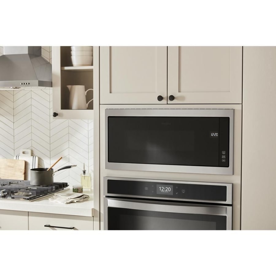 Whirlpool 1.1 Cu. ft. Stainless Steel Built in Microwave with Slim Trim Kit WMT50011KS