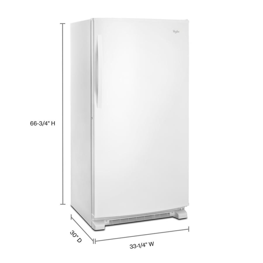 Whirlpool WZF79R20DW 33 Inch Wide 19.65 Cu. Ft. Upright Freezer