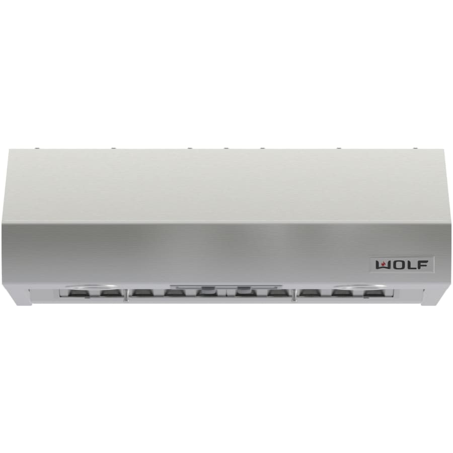 Finish: Wolf Pro 66 Inch Wide Wall Mounted Range Hood - 27" Depth Stainless Steel