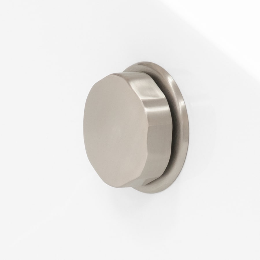 Overflow Drain Cover in Brushed Nickel