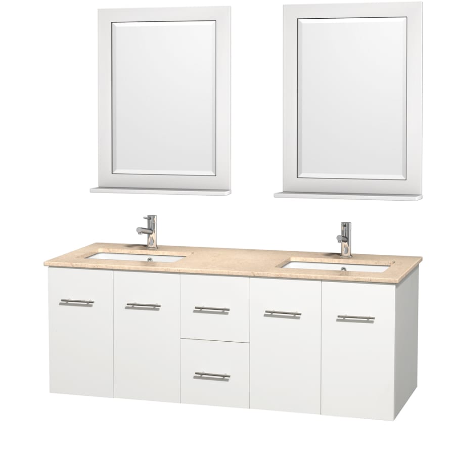Wyndham Collection-WC-WHE009-60-DBL-UM-VAN-Ivory Marble Top