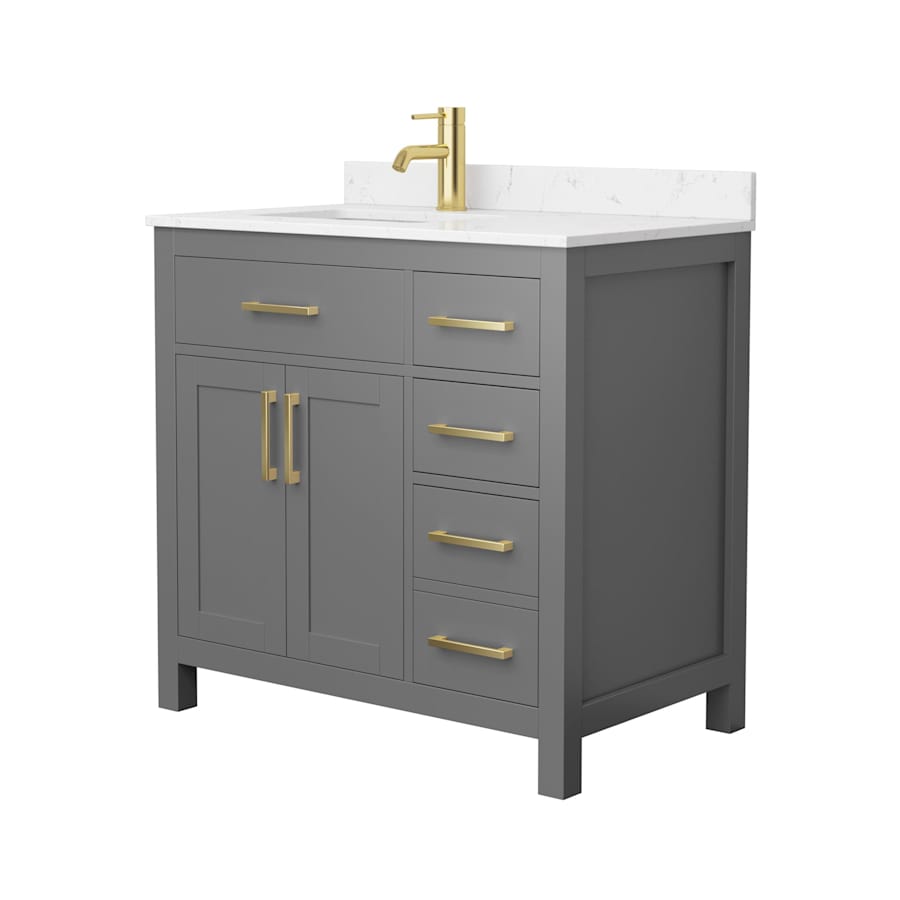Wyndham Collection Beckett 36" Single Basin Vanity Set - Thumbnail 4