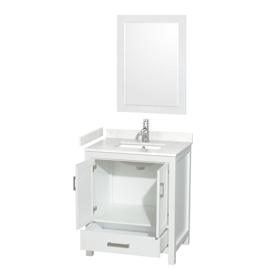 Wyndham Collection Sheffield 30" Single Basin Vanity Set - Thumbnail 3