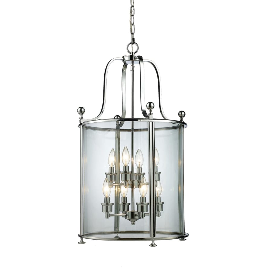 半額以下で買えるクーポン特集 Z-Lite 134-8 Wyndham 8 Light Full Sized Pendant with Clear その他