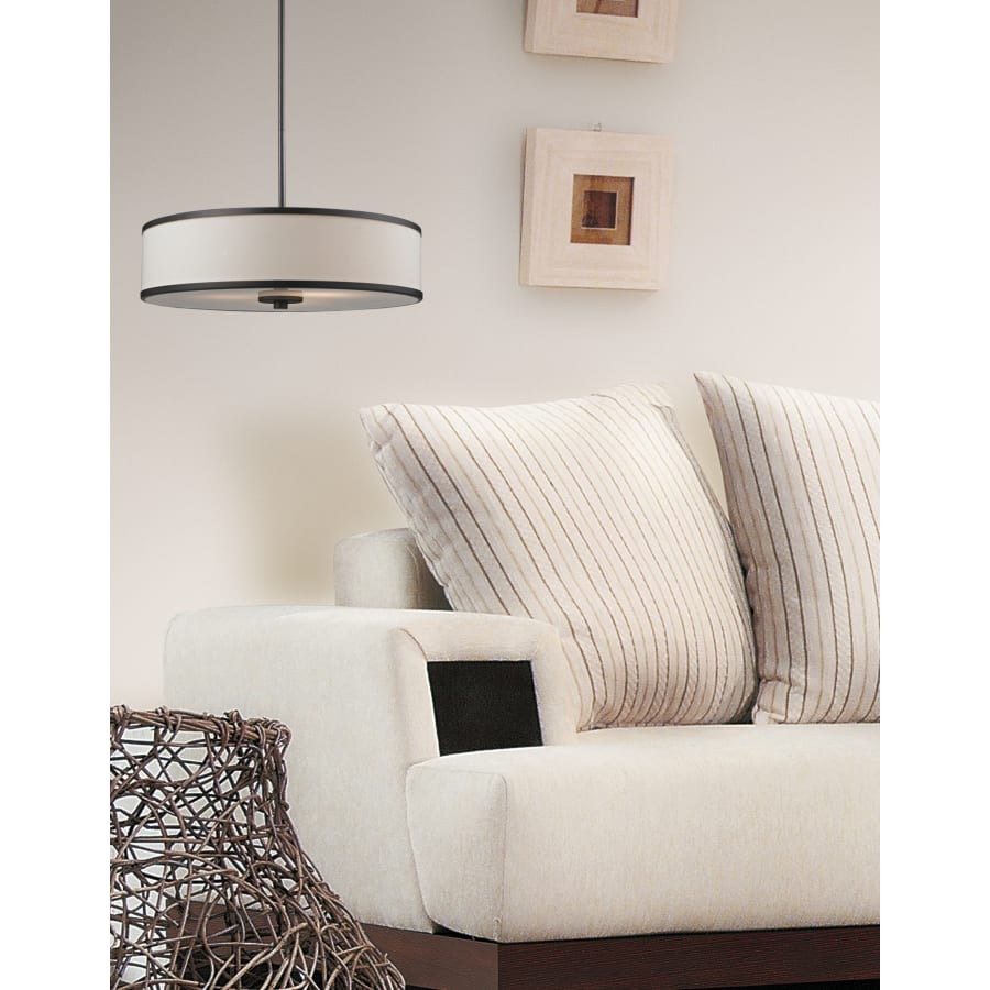Z-Lite 164-12 Cameo 2 Light Full Sized Pendant with White | Build.com