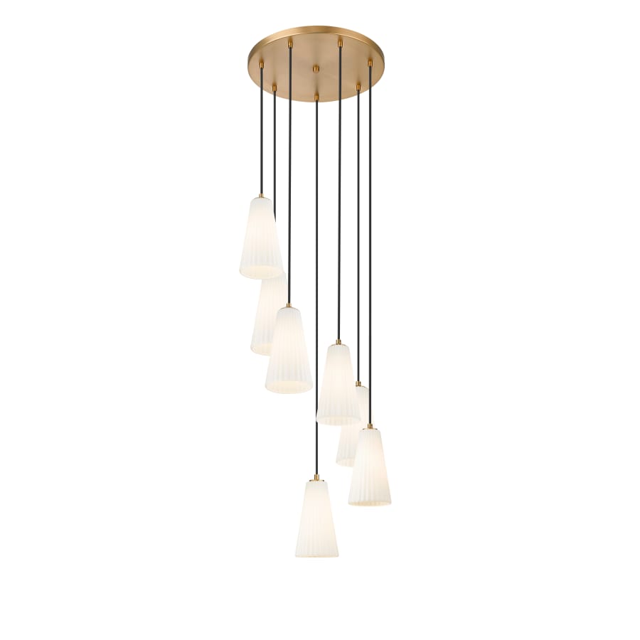Z-Lite 3043P6-7R-MGLD Farrell 7 Light 18