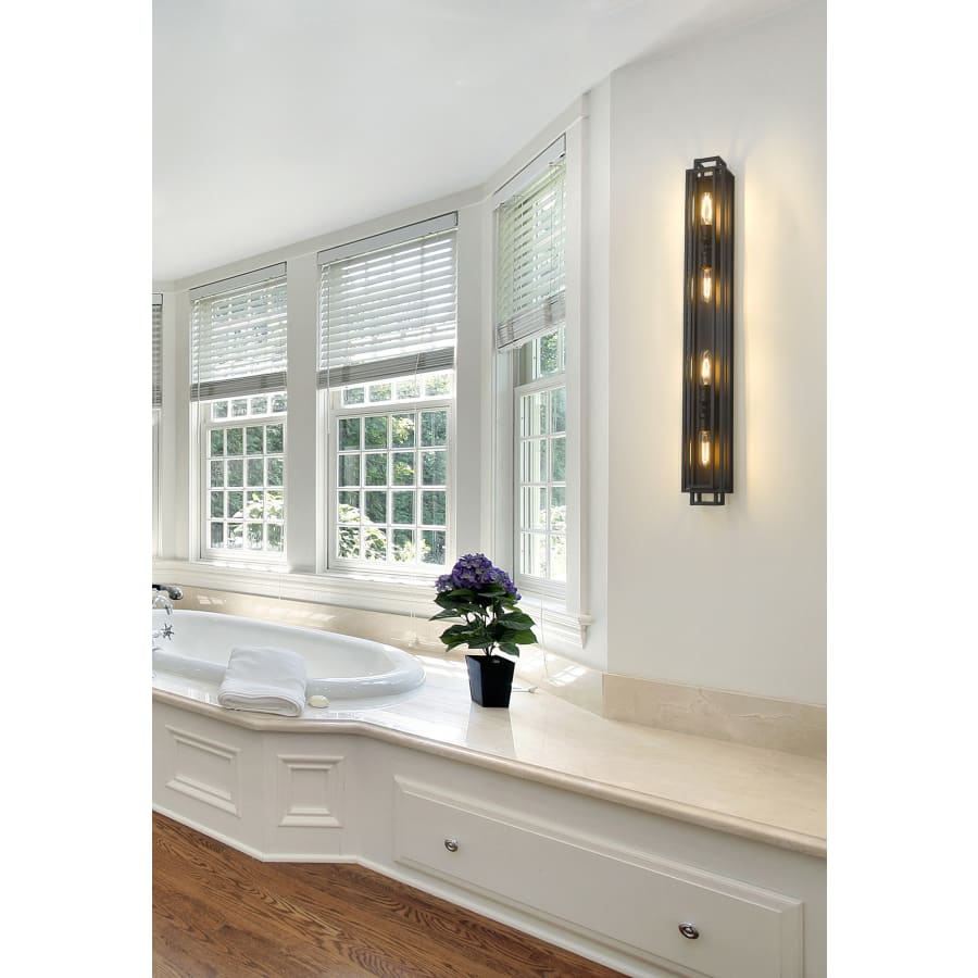 Z-Lite 454-4V-BK-BN Titania 4 Light 5