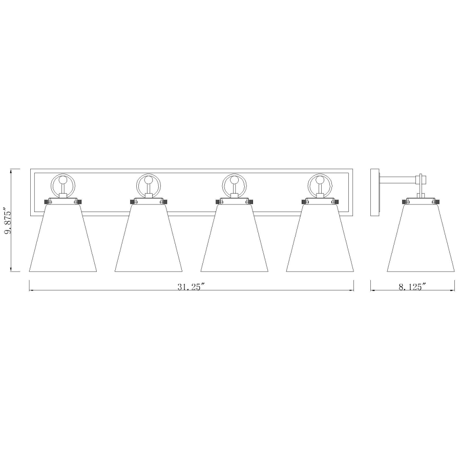 Z-Lite 483-4V-BN Harper 4 Light 31