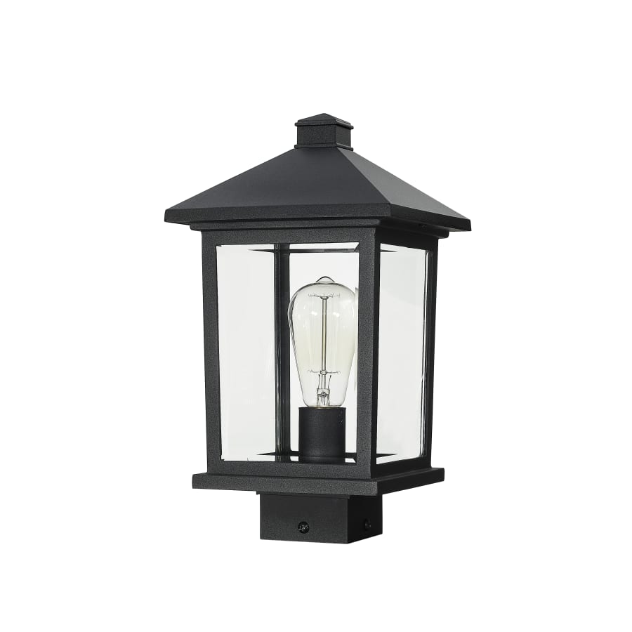 Z-Lite Portland 800-Watt 14.375-in Oil Rubbed Bronze Traditional Post Light Z-Lite Portland 800-Watt 14.375-in Oil Rubbed Bronze Traditional Post Light