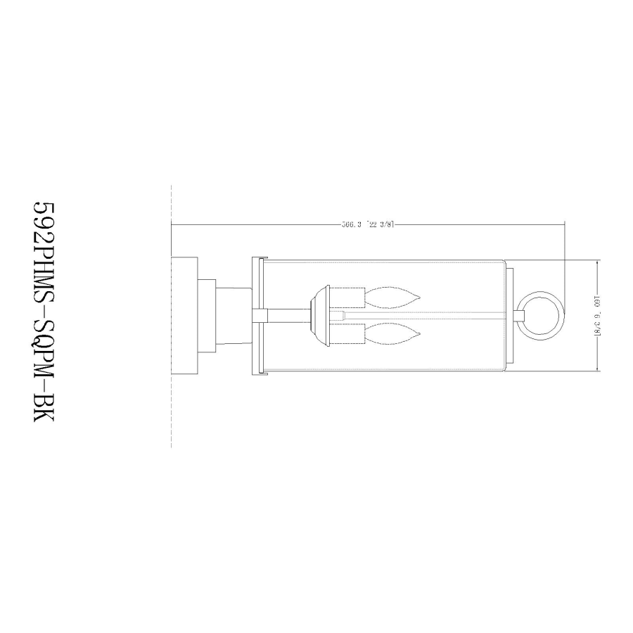 Z-Lite 592PHMS-SQPM-BK Sana 2 Light 23