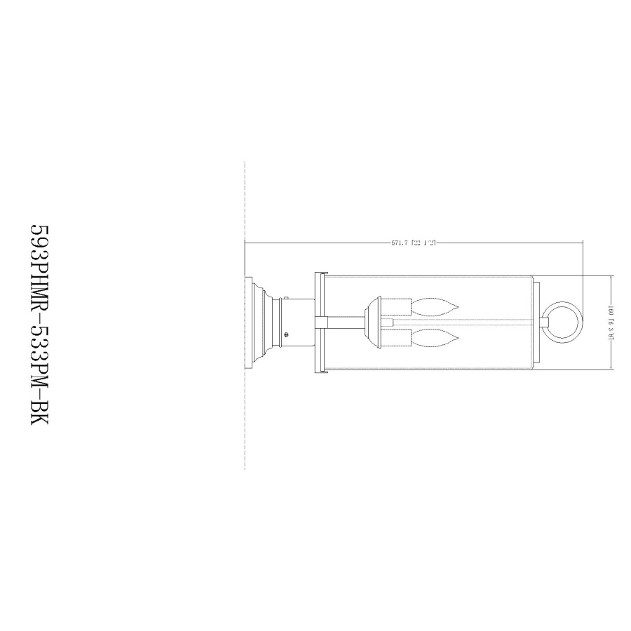 Z-Lite 593PHMR-533PM-BK Sana 2 Light 22