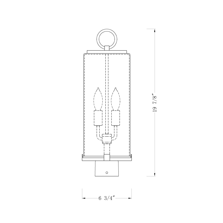 Z-Lite 593PHMS-BK Sana 2 Light 20