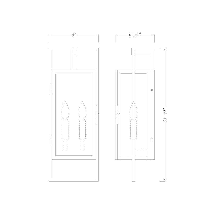 Z-Lite 598M-BK Lucian 2 Light 22
