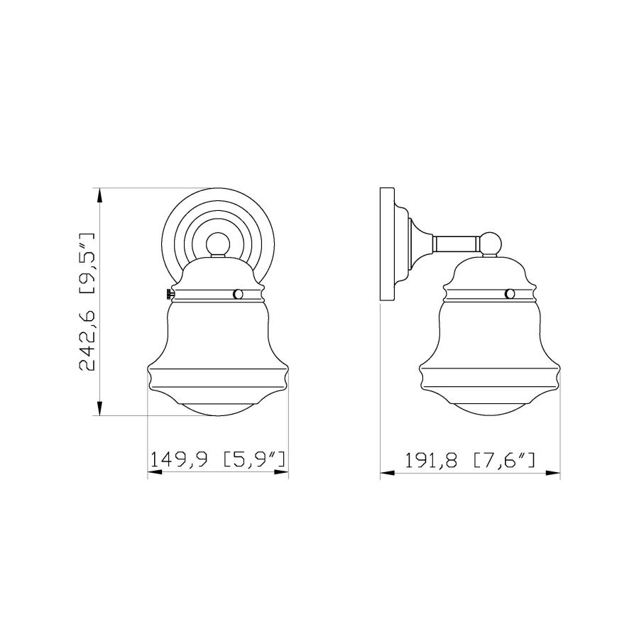 Z-Lite 736-1S-MB Vaughn 10 Z-Lite 736-1S-MB Vaughn 10