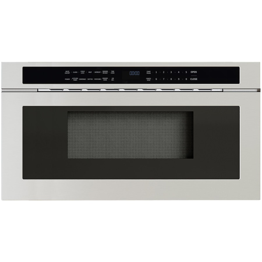 Zephyr 30 Inch Wide 1.2 Cu. Ft. 1000 Watt Fingerprint Resistant Drawer Microwave Stainless Steel
