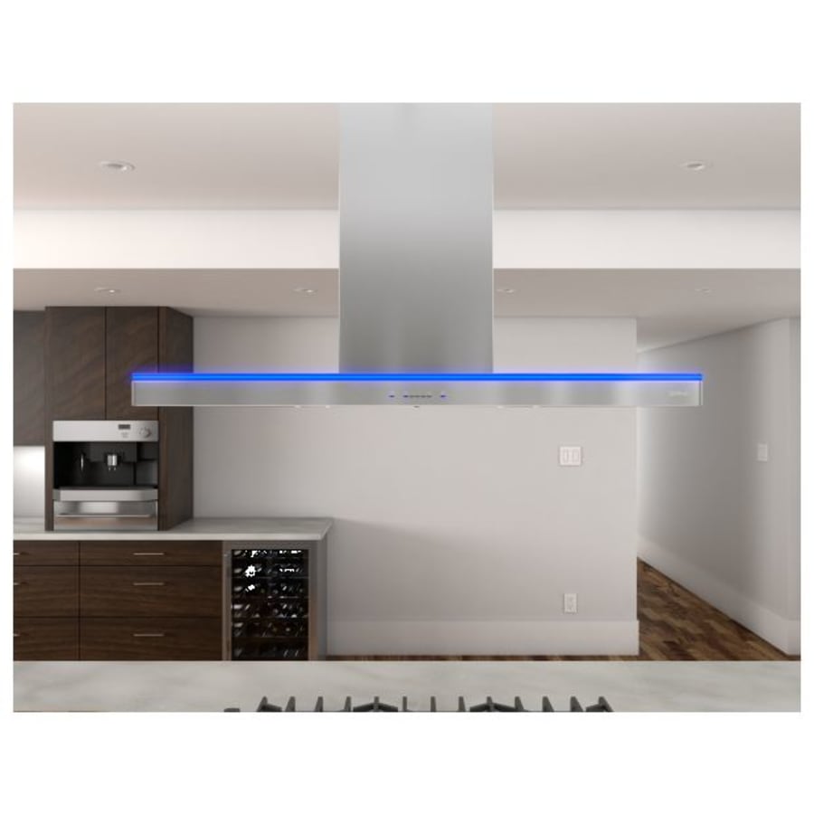 Zephyr ZLC-M90BS Luce 600 CFM 36 Inch Wide Island Range Hood