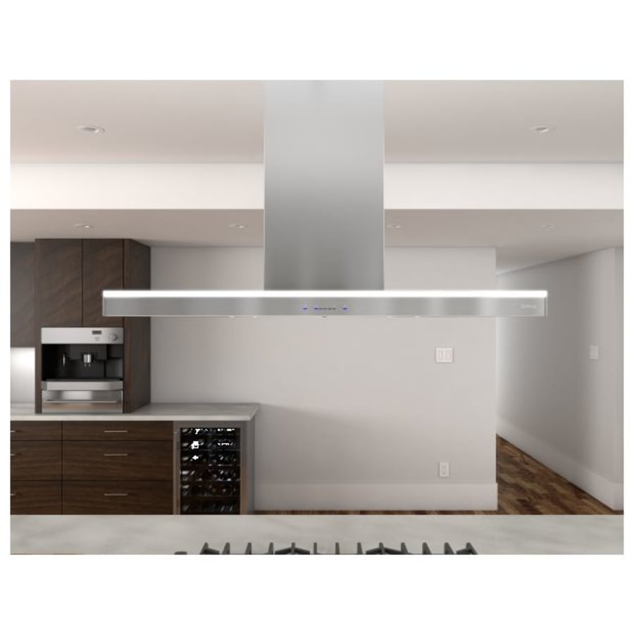 Zephyr ZLC-M90BS Luce 600 CFM 36 Inch Wide Island Range Hood