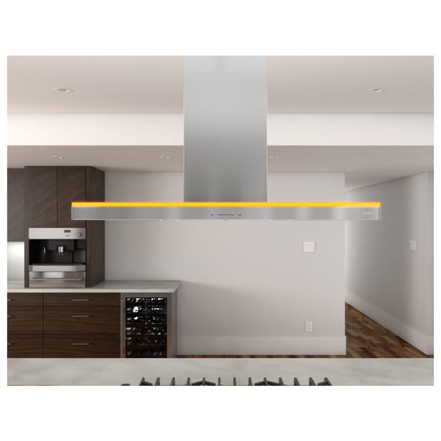 Zephyr ZLC-M90BS Luce 600 CFM 36 Inch Wide Island Range Hood