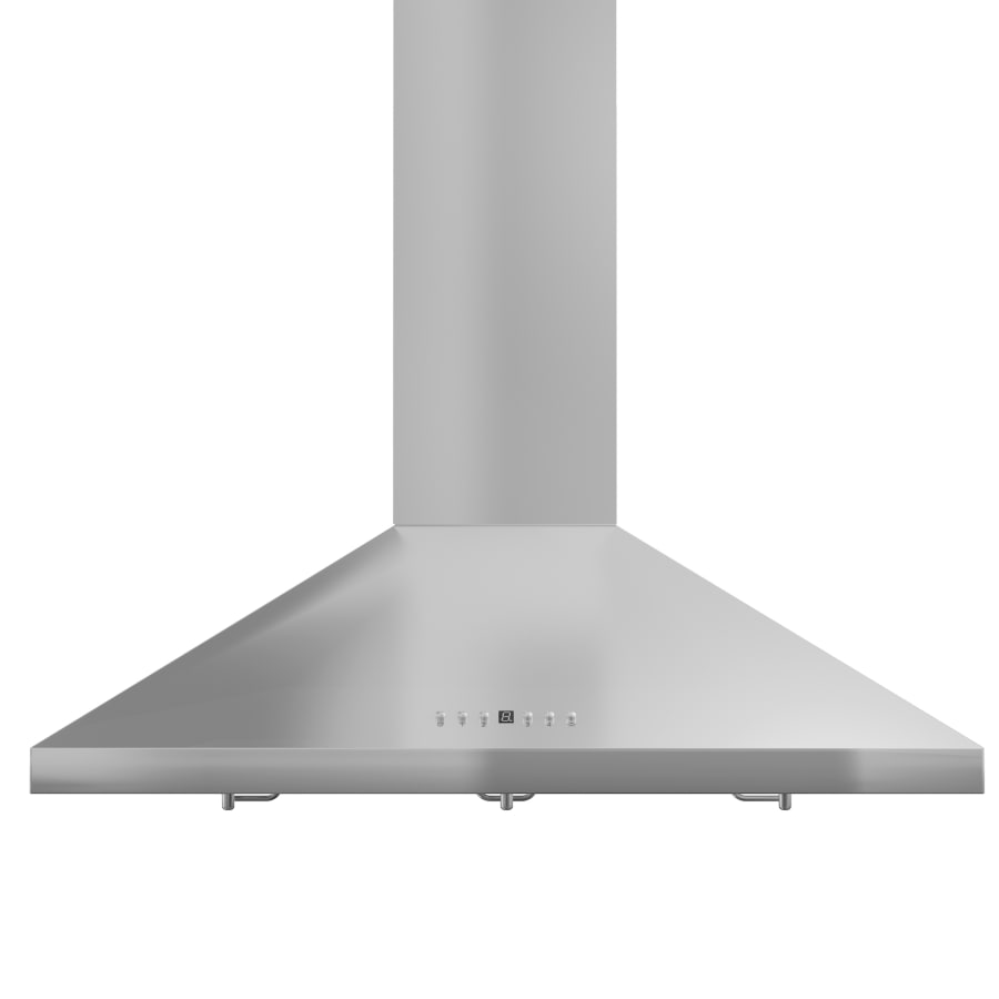 ZLINE 120 - 400 CFM 30 Inch Wide Wall Mounted Range Hood with 4 Speeds and 6 Inch Round Duct Stainless Steel