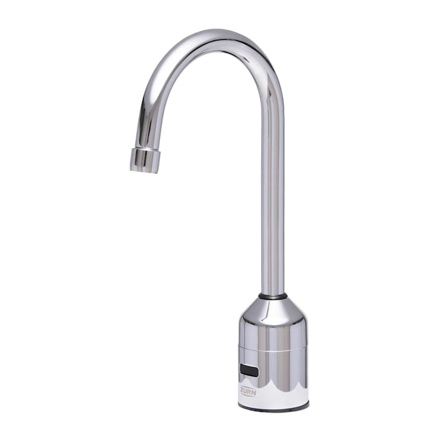Zurn AquaSense 0.5 GPM Single Hole Bathroom Faucet with Hydropower Technology, Temperature Mixing Valve and 4" Cover Plate Chrome Plated