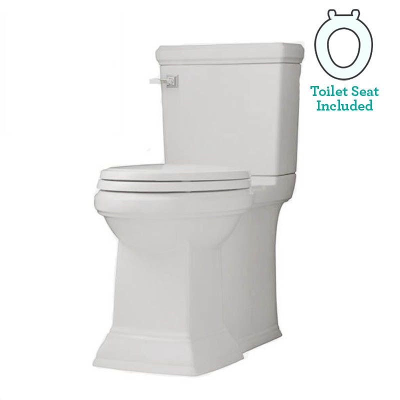 American Standard 2817.128.020 White Town Square Elongated Luxury Two