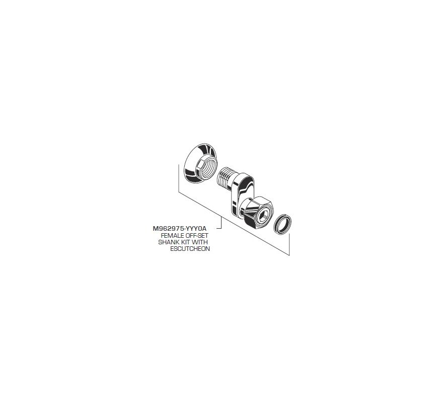 American Standard M9629750020A Polished Chrome Replacement Female