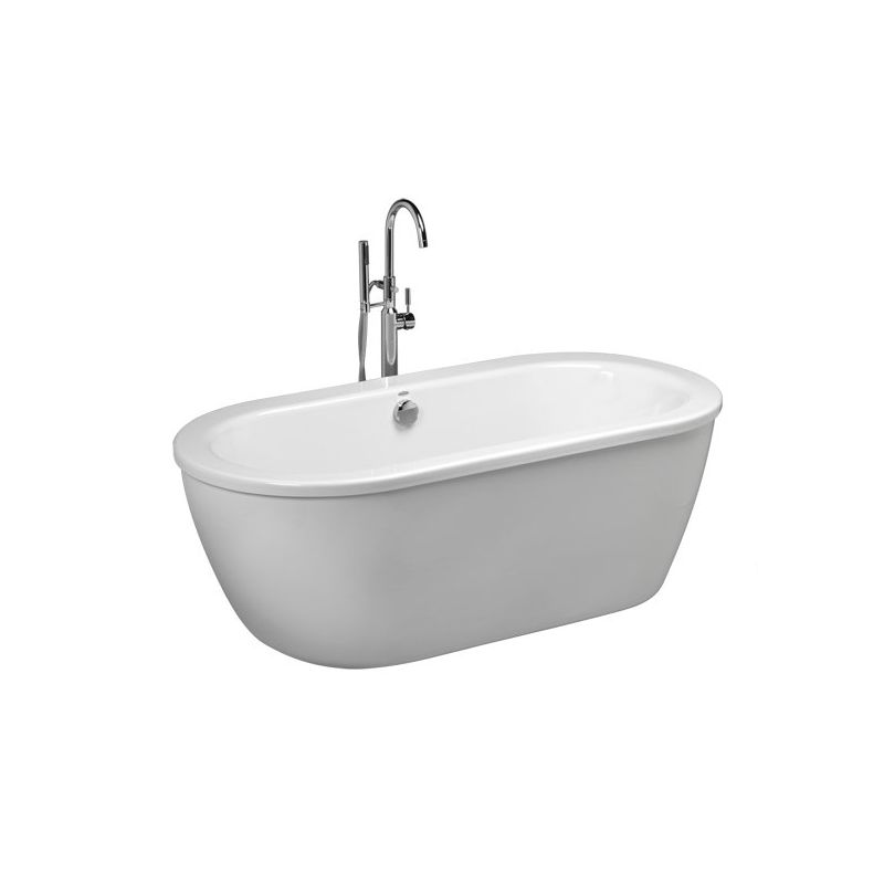 Faucet Com 2764 014m202 011 In Arctic White With Chrome Drain By Alternate View