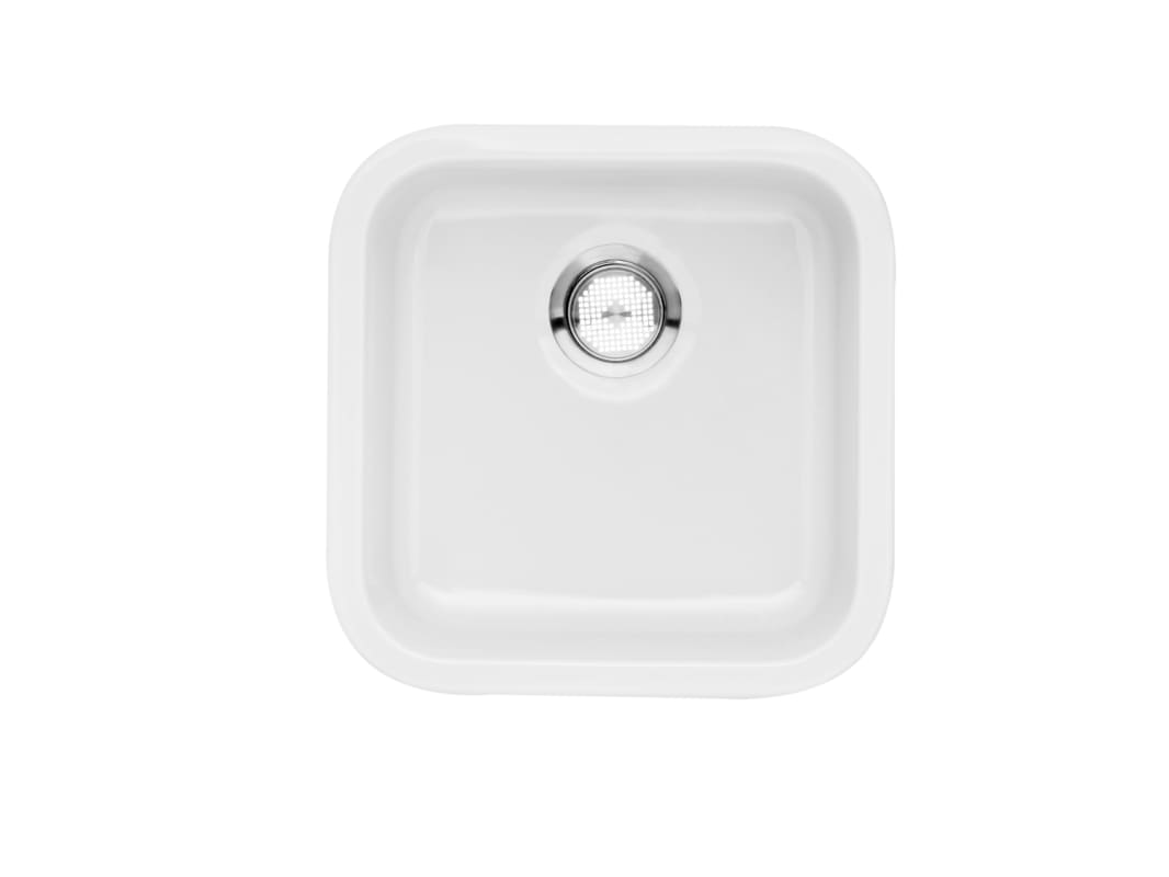 Blanco 518542 White Cerana Bar Sink Fireclay Undermount Single Basin ...