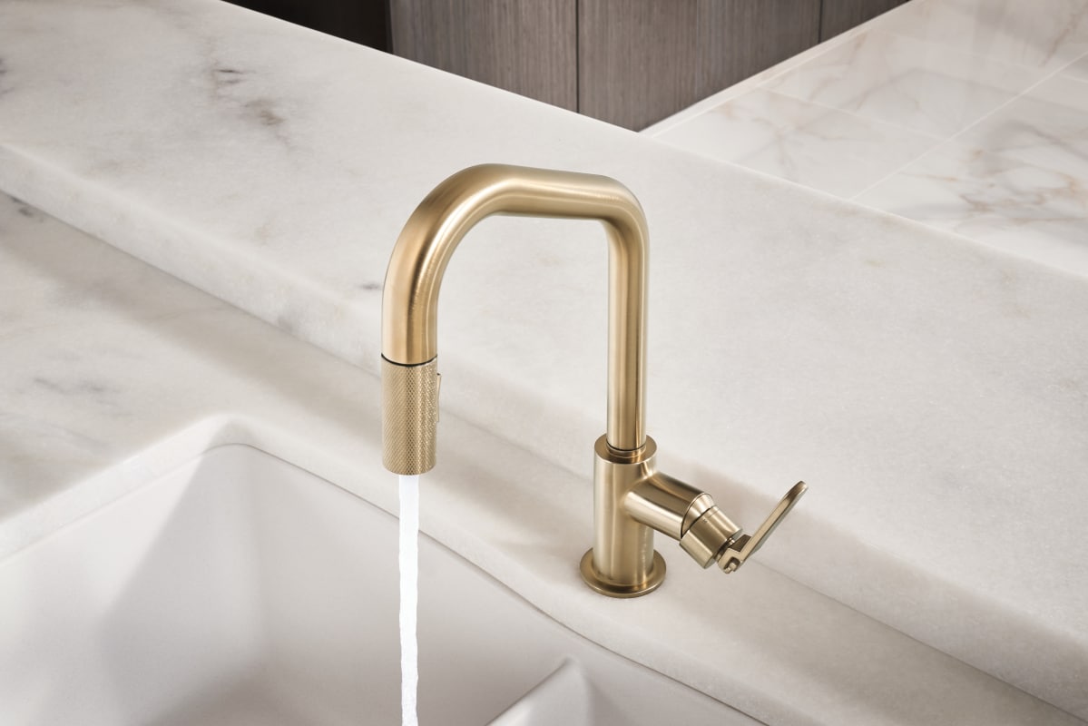 63064LFBLGL in Matte Black / Luxe Gold by Brizo