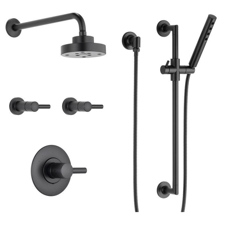 Faucet Com Bss Odin T66t02 Bl In Matte Black By Brizo