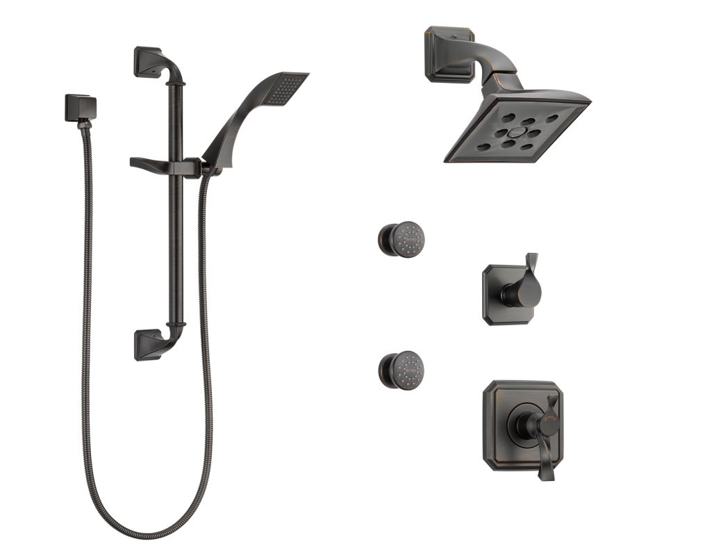 Brizo BV1045RB Bronze Thermostatic Shower System with Rain