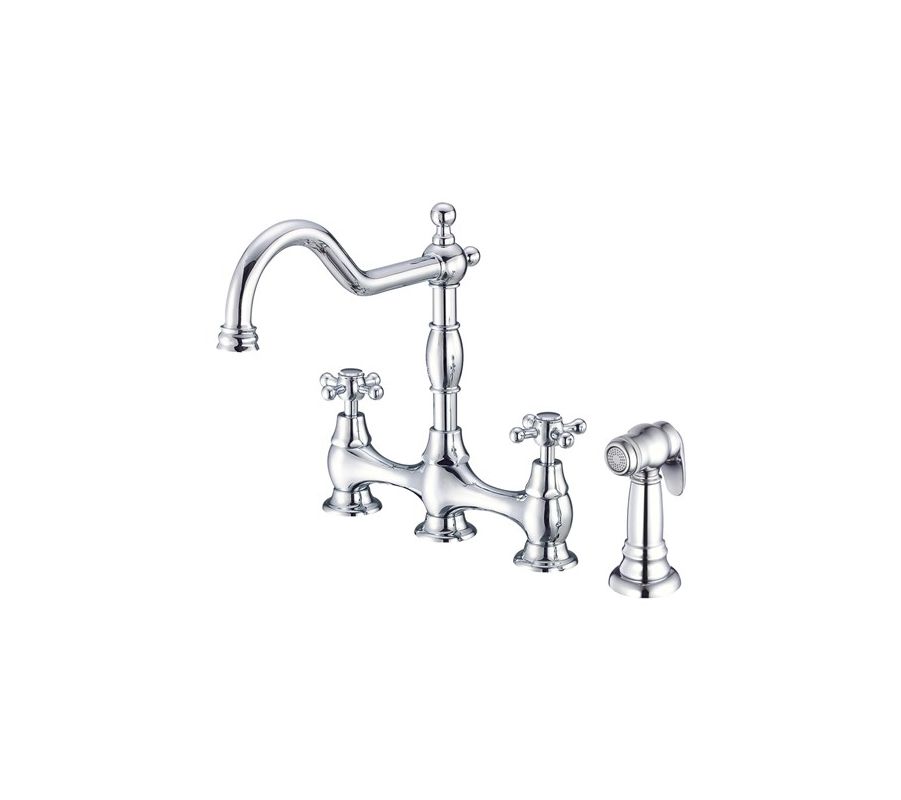 Danze D404557 Chrome Kitchen Faucet Includes Metal Side Spray From the Opulence Collection