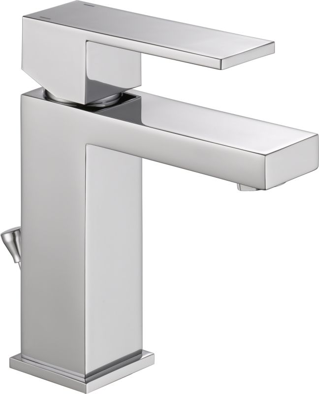 Delta 567lf Pp Chrome Angular Modern Single Hole Bathroom