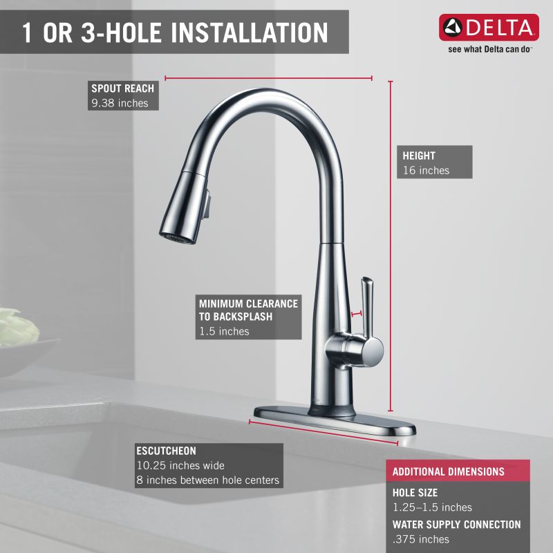 9113TARDST in Arctic Stainless by Delta